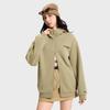 Li Ning CF Suo Fleece Warm Anti-Static Loose Hoodie Men Hoodies Khaki AWDV915-5