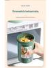 Portable Double-Layer Yogurt and Oatmeal Cup with Lid and Spoon for Salads and Nuts