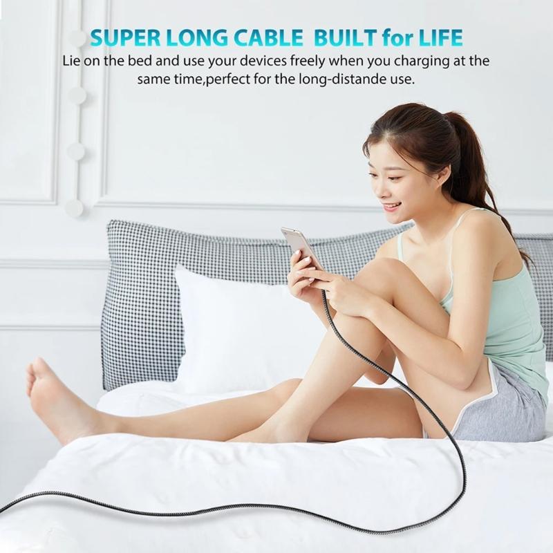 Type C Charging Cable 60W Power Delivery 1Meter Braided USB C Cord Compatibles Multiple Devices