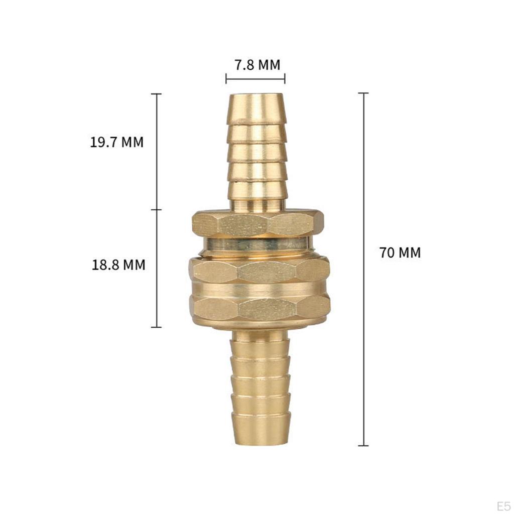 Brass Hose Connector Nozzles Coupler Heavy Duty Extend Adpater Quick Connect Convert for Pressure