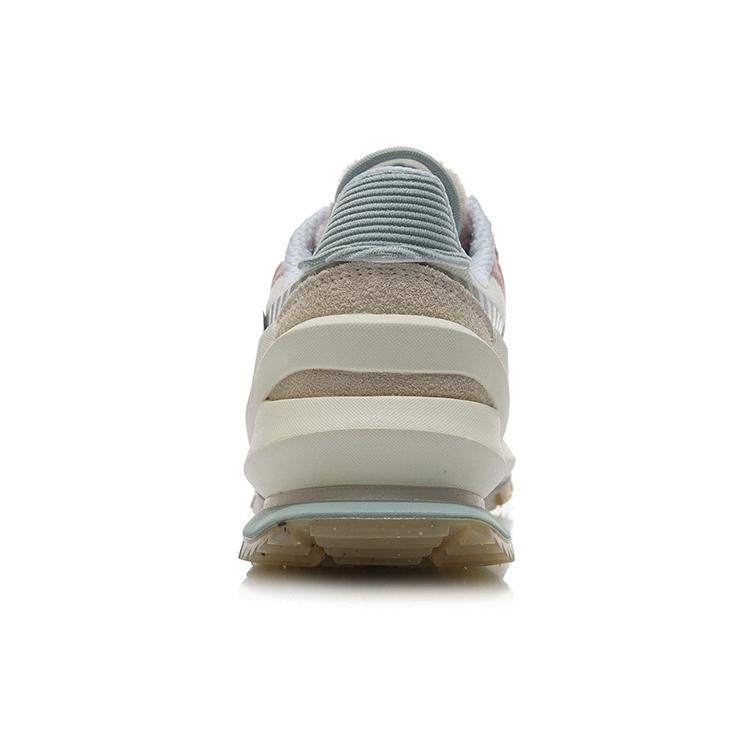 Li Ning Fangyuan Eternal Running Shoes Women's Low Top Vanilla White/Tapioca Apricot/Water Gray Green AGCR058-7
