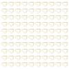 100pcs Paper Clips Portable Cute Mini Electroplated Gold Metal Paper Clips for Office Home File Sorting with Storage Box