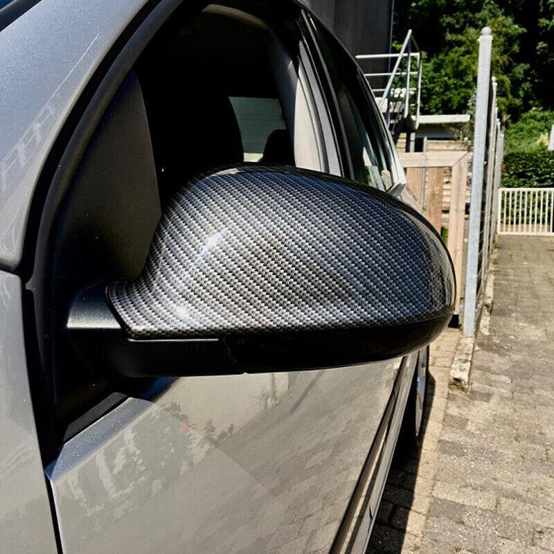 For Volkswagen VW Golf 5 MK5 GTI Jetta 5 Passat B6 B5.5 Car Rearview Side Mirror Cover Wing Cap Exterior Door Case Trim Carbon