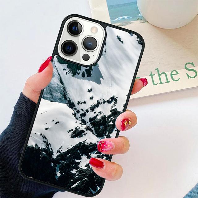 Snowy Winter Mountain Coque Shell For iPhone 17 Air 15 16 14 13 12 Pro Max 11 Pro Max Plus Phone Case Cover
