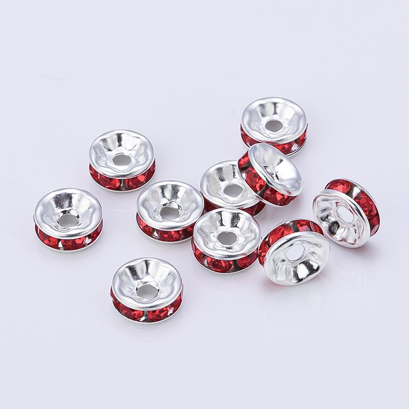 Louleur High Quality Rhinestone Crystal Beads Rondelle Loose Spacer Beads For DIY Jewelry Making Accessories Supplie Wholesale