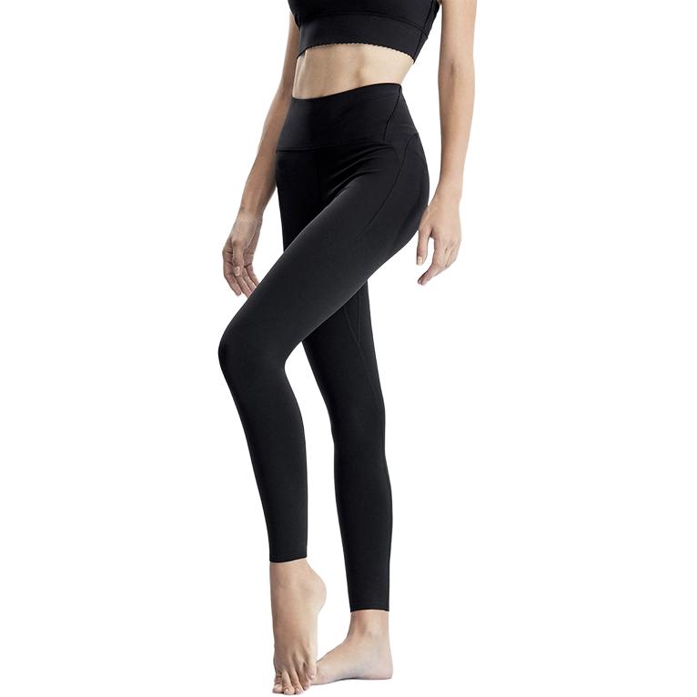 FILA 2023 Summer New Basic Solid Color Knitted Leggings Women leggings Black A11W321617F-BK