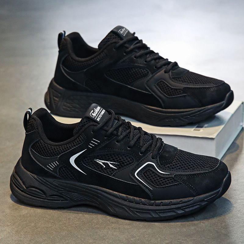 Men s Shoes New Breathable Mesh Fashionable All-matching Platform Sneakers Casual Dad s 44