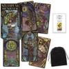 Kancharo 78-Card Tarot Card Set [Steampunk Art Nouveau Tarot] Includes Japanese Tarot Card Instructions & Pouch (Authentic)