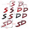 3D Metal SD Emblem Logo S D Badge Rear Trunk Decal Car Stickers Tailgate Decals for R55 R56 R60 R61 F55 F56 F60 Accessories