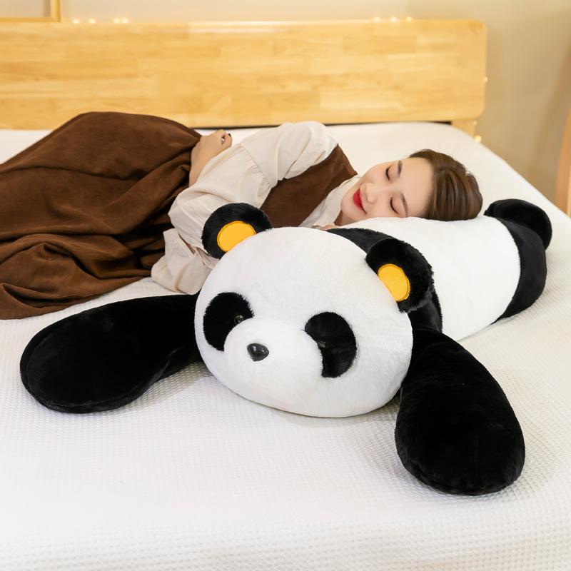 Cute Party Style Panda Doll Plush Toy Pillow for Girls Sleeping Rag Dolls Large Size Doll Holiday Gift