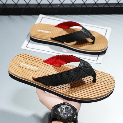 High-value Men's Slippers Beach Summer Outer Wear New 2025 Non-slip Foot Clip Wear-resistant Deodorant Flip-flops Ultra-light