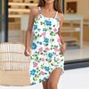 Vestido Casual Feminino de Verão Sem Mangas Moda Vestido de Alça