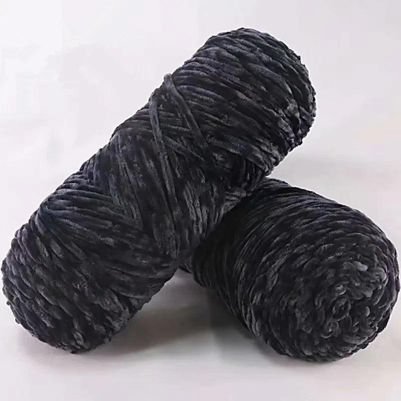 1pc 100g Chenille Yarn Soft Thick Velvet Yarn Handmade DIY Crafts Dolls Crochet Yarn Line for Knitting Scarf Hat Sweater