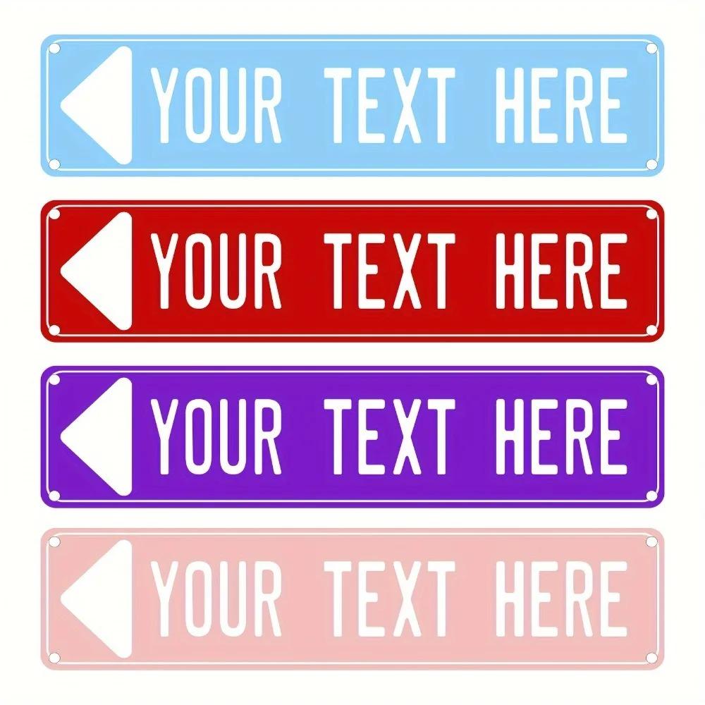 Custom 40x10cm 2D Aluminum Sign – Durable Metal Wall Art for Home, Garden, Business, & Holidays