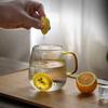 Striped Glass Transparent Mug Net Celebrity Heat-Resistant Drinking Cocktail Beer Water Milk Juice Cup Wine Glasses
