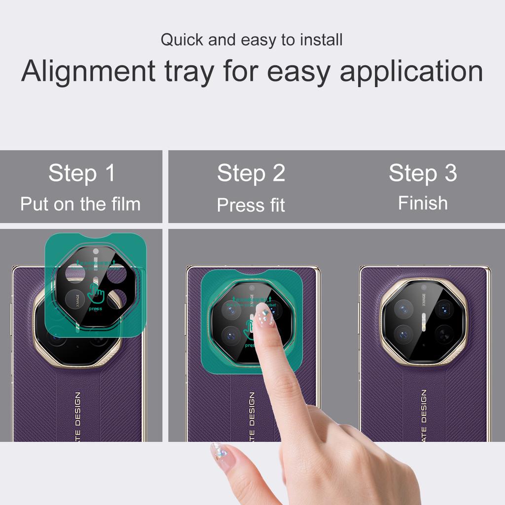 For Huawei Mate XTs Glass IMAK High Definition Glass Lens Film Black Version