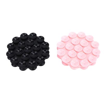 2pcs Round Silicone Multifunctional Suction Cups Cell Phone Holder Nail Art Tool Suction Cups for