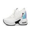 Women's Shoes Spring New Inner Heightening Platform Casual Sports Shoes Lace-up Fashionable Breathable Mesh Shoes