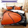3pcs Basketball Bedding Set Duvet Cover Closure Includes 1 Duvet Cover & 2 Pillowcases, Soft and Comfortable for All Seasons.