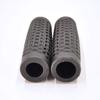 Vans "Waffle" Pattern Rubber Motorcycle Grips - Black - Sold as Pair for 7/8" Bars - Made in USA..
