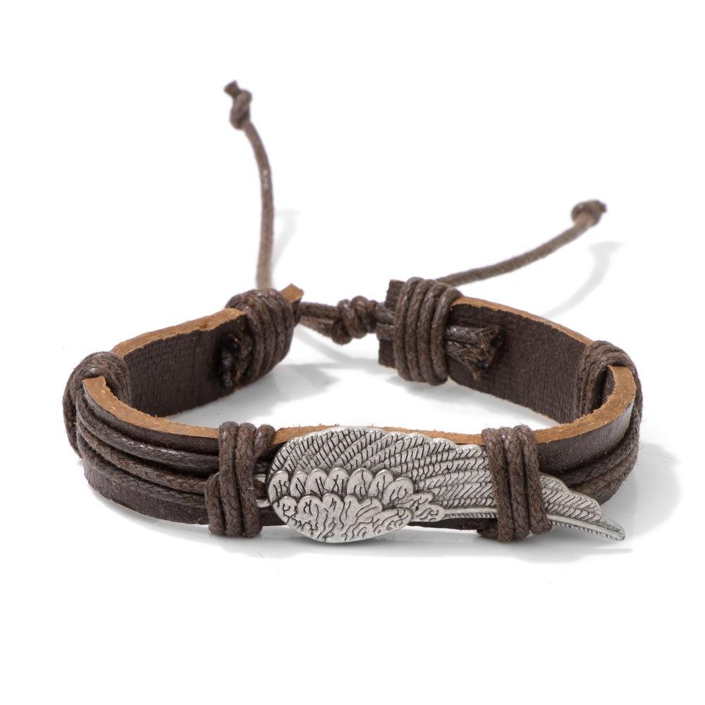 JYL TS Bracelet Men's  Volcanic Stone Crown Set Bold Enhances Authority And Luck