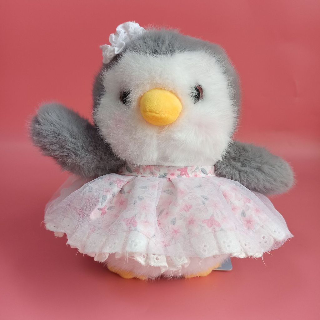 Penguin Plush Toy With Bowtie For Kids Cute Animal Stuffed Doll Gift For Children