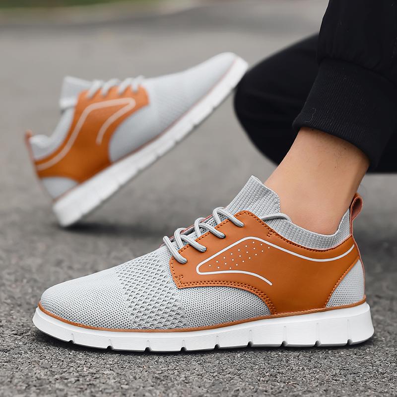 Mens Formal Shoes Outdoor Mesh Walking Black Flat Loafers 2025 Spring Round Toe Casual Shoes Daily Wear and Outdoor Activities