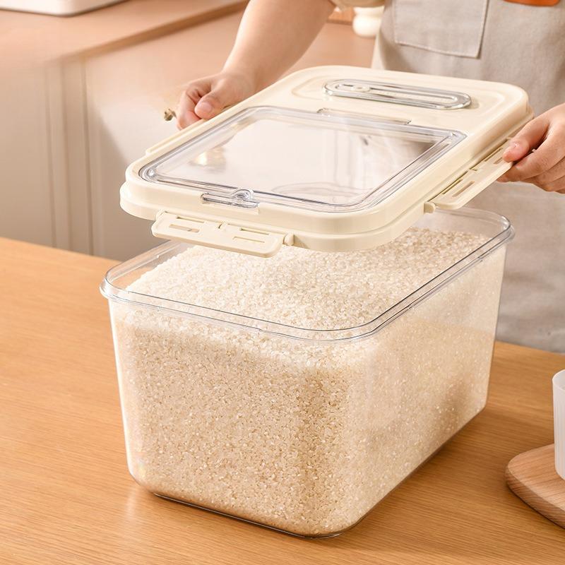 Moisture-proof Rice Bucket, Flour Storage Tank, Storage Box, Pet Food Storage Bucket, Cat Food Bucket, Coarse Grain Rice Box, Rice Bucket