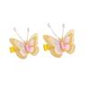 Kid 3D Fairy Embroidered Butterfly Hair Clips Kids Double Layers Tulle Pearl Bangs Hairpin Girl Exquisite Princess Headwear HP01