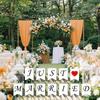 12 "Happy Wedding" Yard Signs with Stakes - Outdoor Lawn & Patio Decorations