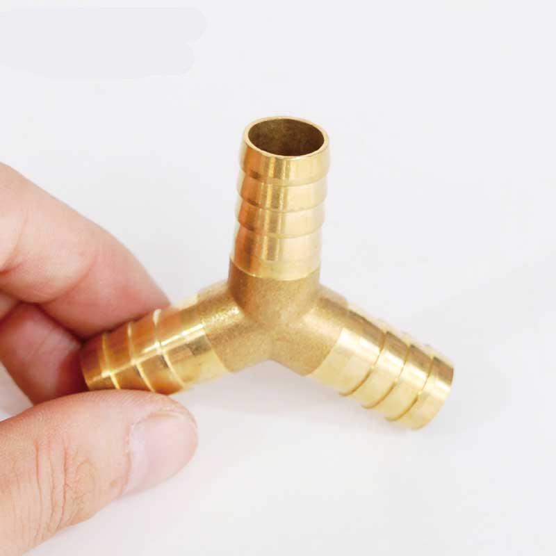 Mässing Barb Rörkoppling 2 3 4-vägs mässingskoppling För 4mm 5mm 6mm 8mm 10mm 12mm 16mm 19mm slang koppar Pagoda Vattenrörskopplingar
