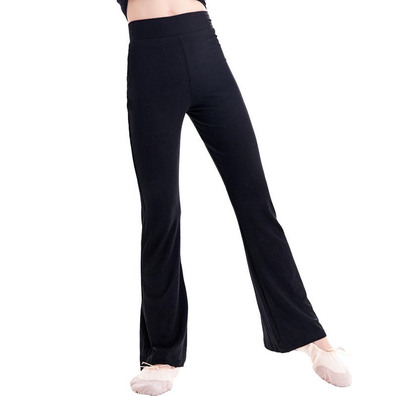 Girls' Slim Fit Bell Bottom Dance Pants for Jazz and Latin Dance