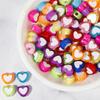 Pack of 100 Waterproof Loose Spacer Bead Acrylic Heart/Flower/Butterfly Shaped Beads Creative Jewelry Accessories