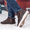 Women Snow Boots Hook‑and‑Loop Men Warm Short Booties Waterproof Non‑Slip Winter Cotton Shoes for Outdoor Walking Big Size 36-47