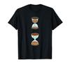 Hourglass Sandglass Time Clock Cute Clock Comic Time Gift T-Shirt