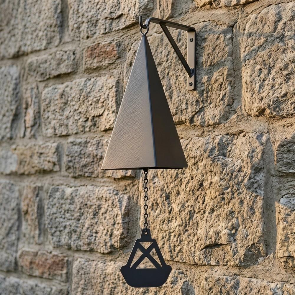 Creative Triangle Wind Chime Retro Metal Wind Bell Windcatcher Wind Chime Pendant Garden Ornament