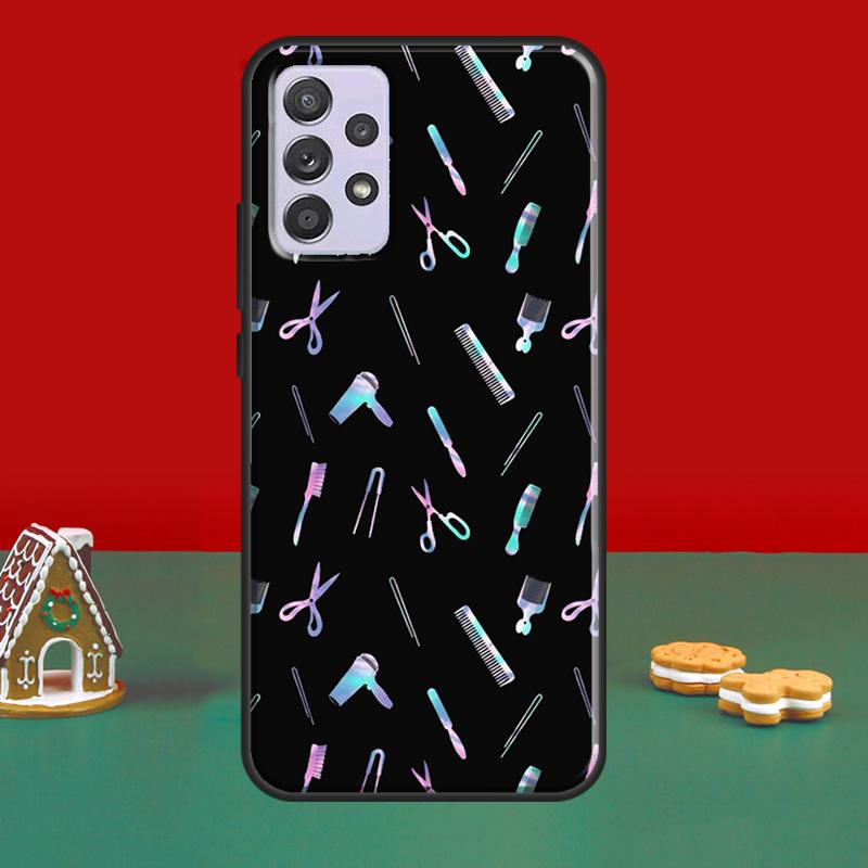Friseur Friseurkoffer für Samsung A52S A12 A32 A42 A52 A72 A51 A71 A31 A11 A40 A50 A70 A21S Handyhülle