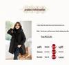 Women's Plus Size Fleece Lined Cotton Jacket Mid Length Quilted Warm Stylish Coat for Mom Middle Aged