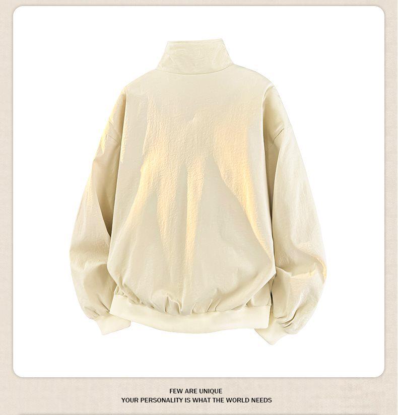 Jack Chuan Yang 2026 Spring High-End American Stand Collar Workwear Jacket