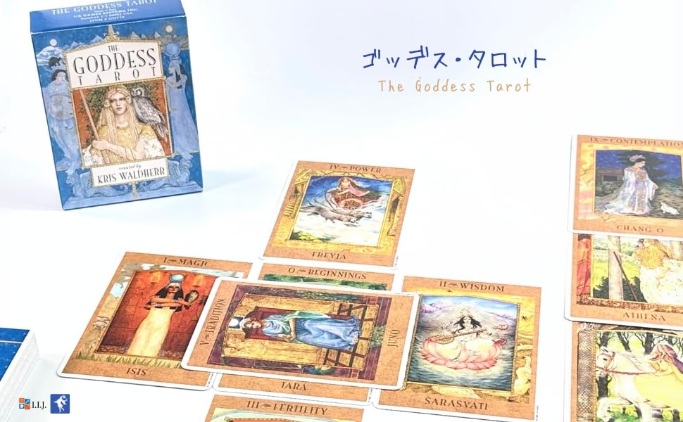Goddess Tarot Tarot Card Set with Japanese Authentic I.I.J. 78-Card Instructions,