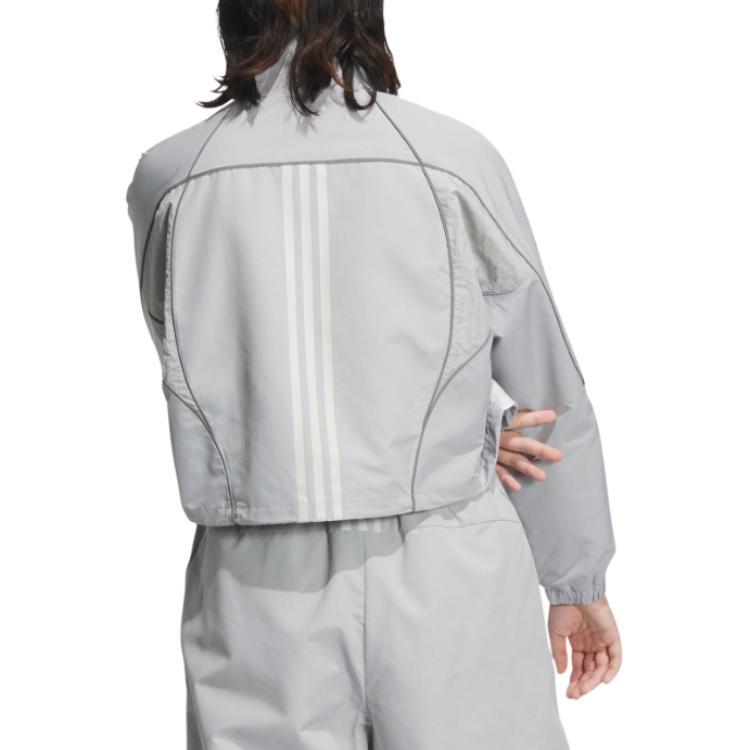 adidas PIPING WOVEN Jackets & Coats Women's Light Gray JJ1079