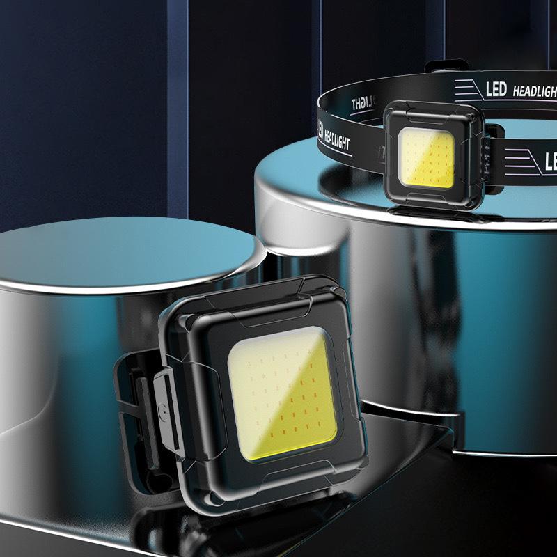 

Уличные водонепроницаемые мини-налобные фонари COB, сильный свет, перезаряжаемые, для ночной рыбалки, портативный фонарик, кемпинг, бег, спорт, езда 1PCS