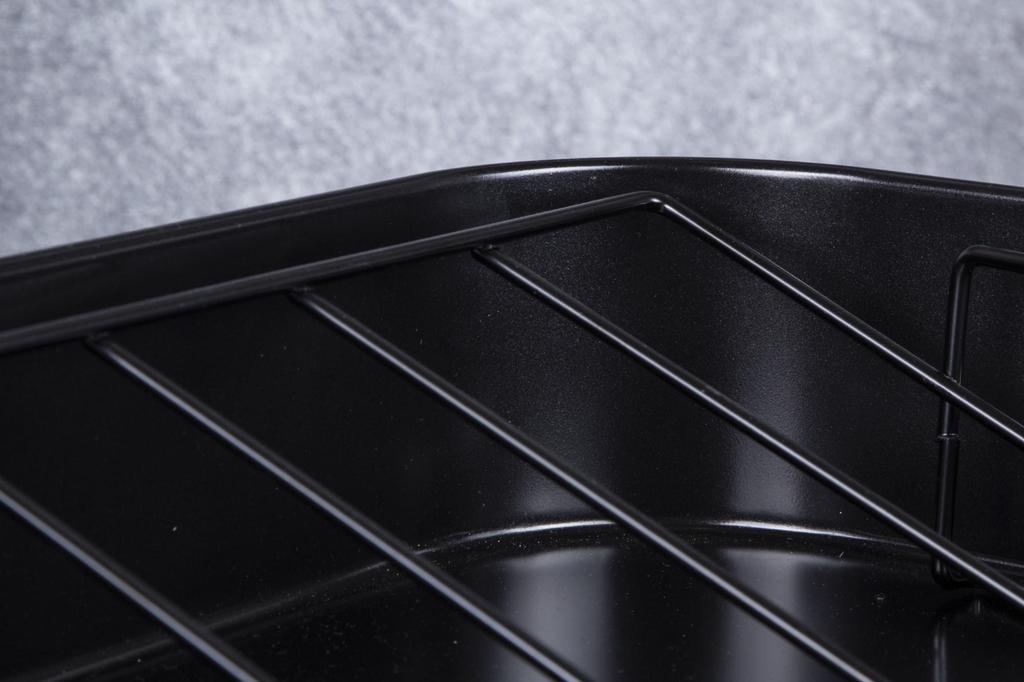 Baking pan with rack 41.5x32cm BERLINGER HAUS Shiny Black BH-7849