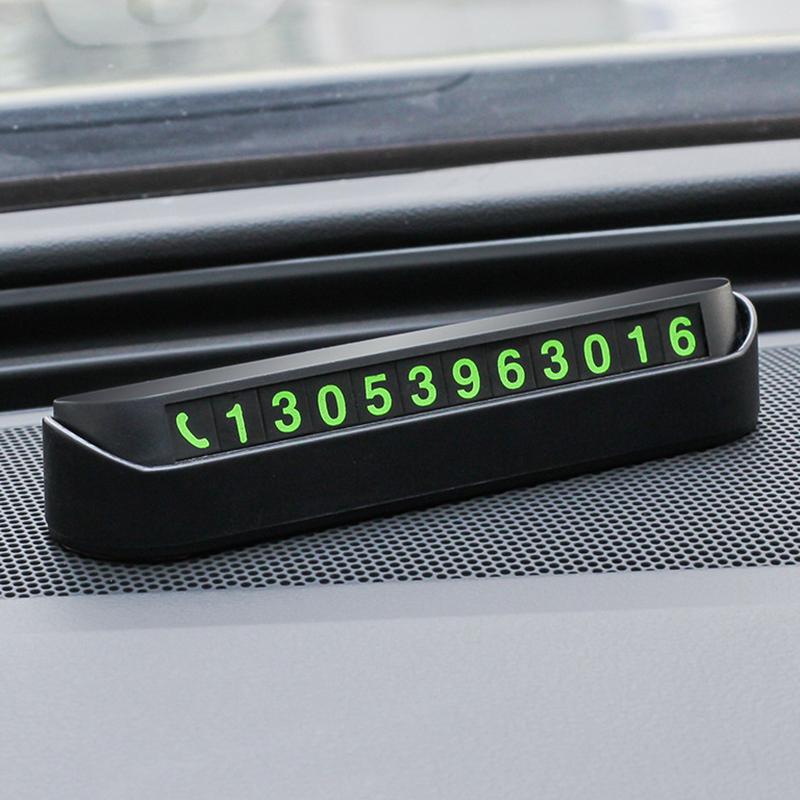 1Pc Car Temporary Parking Card Phone Number Card Plate Telephone Number Car Park Stop Automobile Accessories