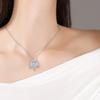 Chinese Ice Island Ruyi Lock Necklace: Women's Auspicious Cloud Pendant Choker, Light Luxury Clavicle Chain