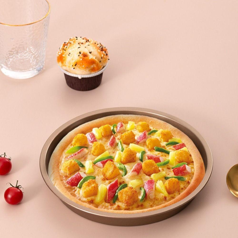 5PCS Heat-resistant Complete Baking Tray Kit Carbon Steel Cake Mold Convenient Baking Pan Set Pizza