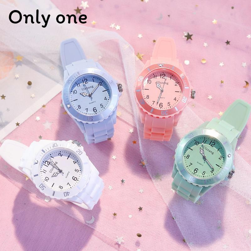 Kids Led Quartz Watch With Night Light And Silicone Strap For Childrens Gift