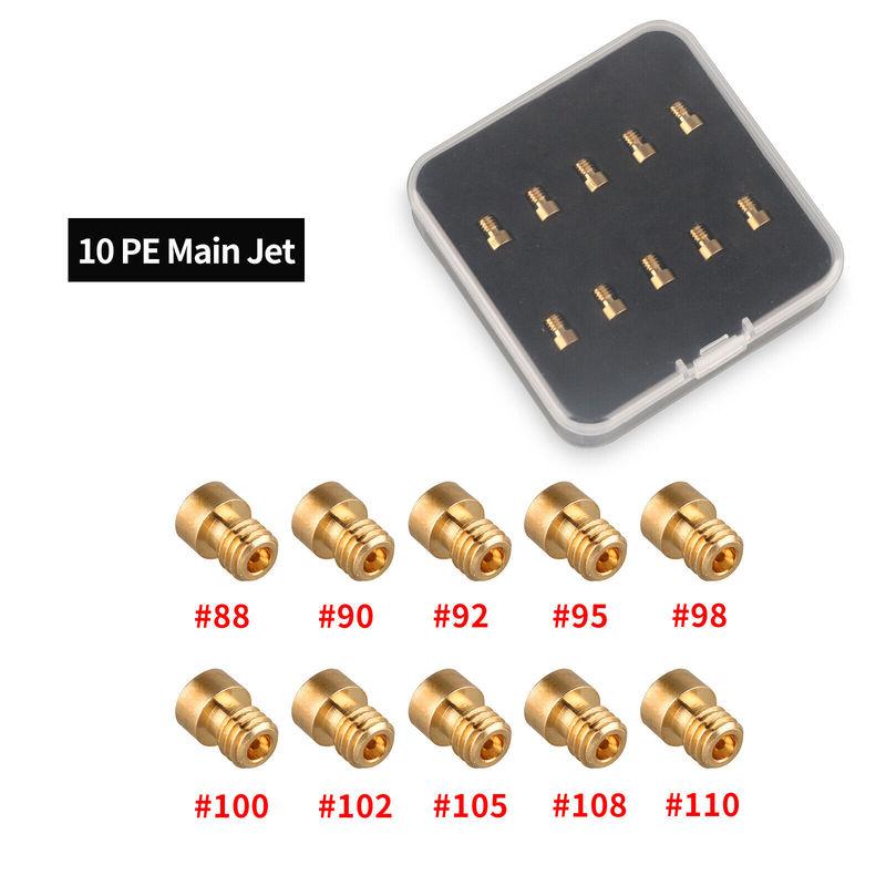 NIBBI 6/10 Pcs Motorcycle PE Carburetor Main Jets M5 M6 Injector Nozzle Jets Set for Yamaha Honda Motocross Accessories
