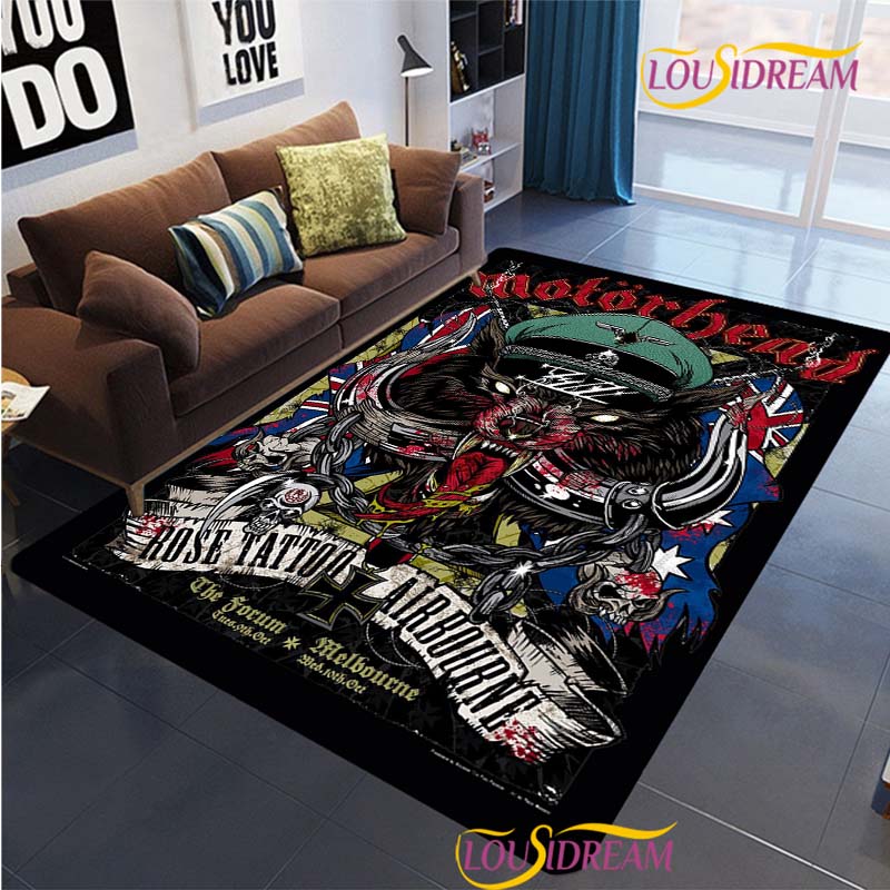 Music Band Carpet for Living Room Bedroom Rugs Kitchen Kids Door Unslip Floor Mats Birthday gift photography props Rug British