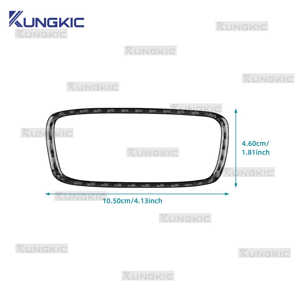 Real Soft Carbon Fiber Interior Sticker for Dodge Attitude GT GAC Empow 2024 2025 Headlight Switch Frame Trim